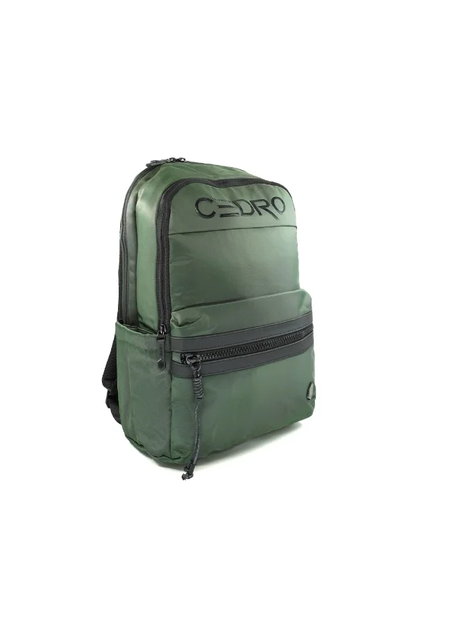 Cedro Cedro Waterproof Laptop Backpack â€“ Dark Green | Durable 600D Polyester, Everyday Work & School Bag