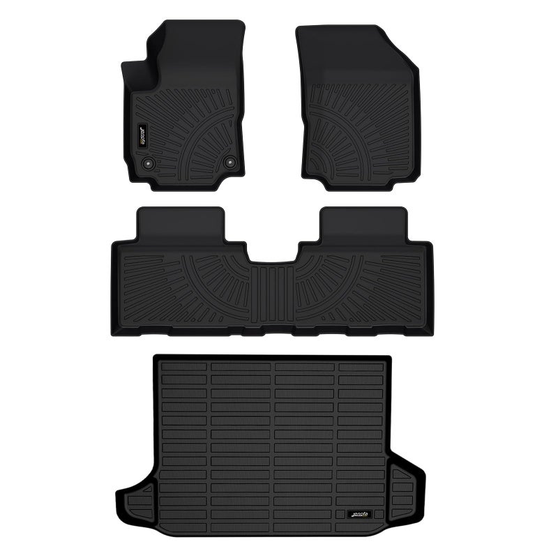 JenofaFloor Mats for Chevy Equinox 20182024 GMC Terrain 20182024 Floor Mat All Weather Car Mats for Chevrolet Equinox Not for EV Full Set Durable Floor Liners Accessories
