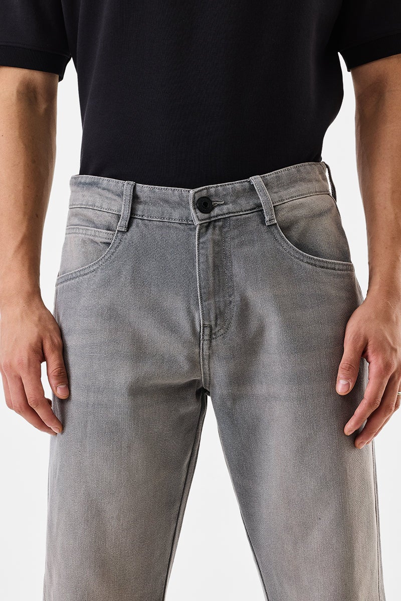 SNITCH Washed Baggy Fit Jeans - Image 4