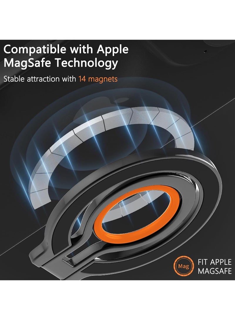 Magnetic phone grip for MagSafe accessories, detachable phone ring holder, silicone ring adjustable holder for iPhone 15/14/13/12，for Magnetic phone cases  - Image 3