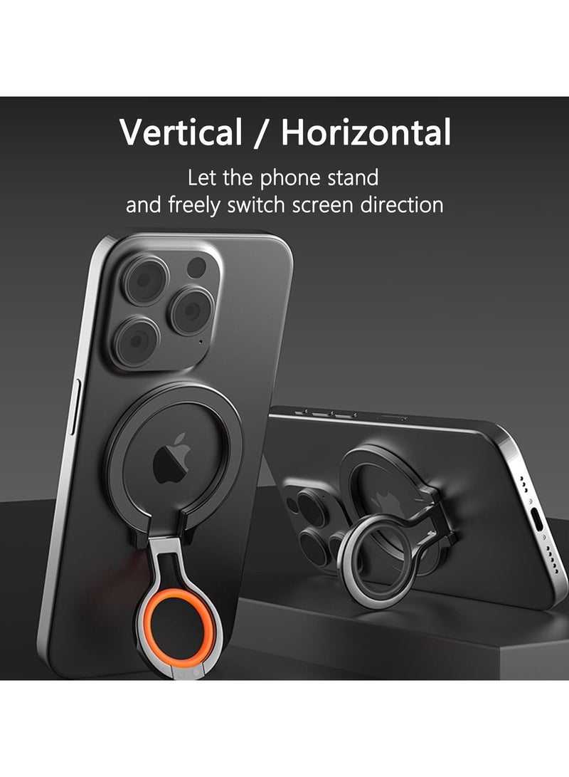 Magnetic phone grip for MagSafe accessories, detachable phone ring holder, silicone ring adjustable holder for iPhone 15/14/13/12，for Magnetic phone cases  - Image 2