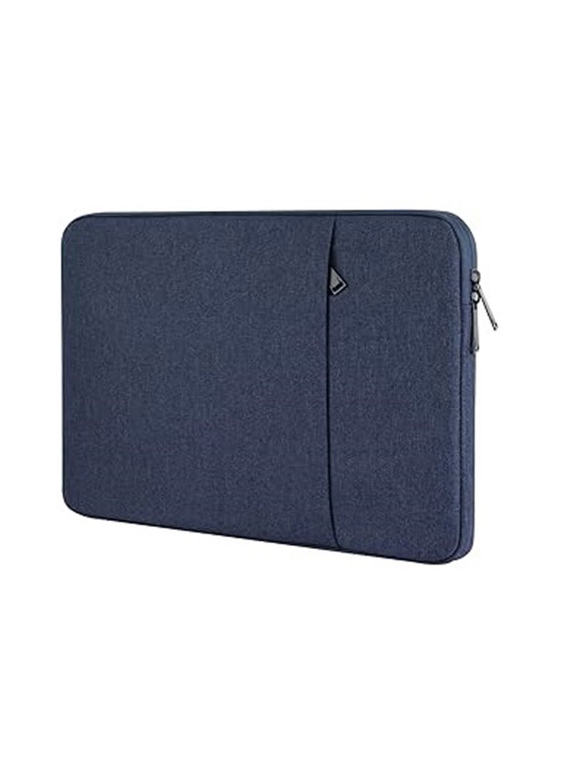 15.6-inch Laptop Sleeve, Shockproof Business Handbag - Navy - Image 1