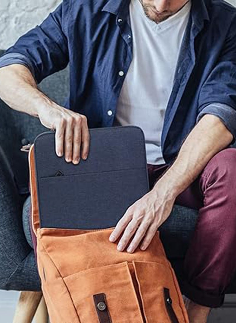 15.6-inch Laptop Sleeve, Shockproof Business Handbag - Navy - Image 5