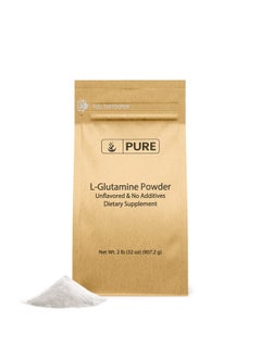 PURE ORIGINAL INGREDIENTS Pure Original Ingredients L-Glutamine (2lb) Alpha-Amino Acid Supplement Powder, Lab-Verified  - Image 1