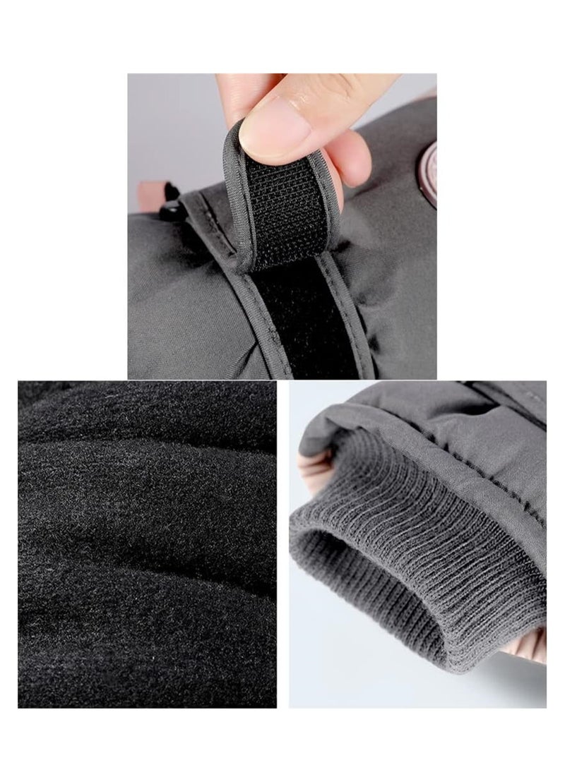 KASTWAVE Winter Ski Gloves, Waterproof and Windproof Touchscreen Snow Gloves for Men Women, Anti-Slip Snowboard Warm Winter Gloves for Cold Weather, Perfect Thermal Protection, Grey, 1 Pair - Image 4