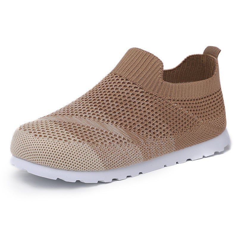 Children'S Sports Shoes Versatile Running Shoes Fly Woven Mesh Shoes Simple Breathable Baby Shoes 1-6 Years Old - Image 1