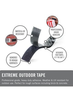 Extreme Outdoor Double Sided Mounting Tape | Holds Up To 15 Pounds On Brick Or Other Rough Surfaces | Uv And Weather Resistant | 14Ft Heavy Duty Roll - pzsku/ZAAFAA488AA1A184849B0Z/45/_/1735214588/dd6eed44-50a2-4196-8223-c646b360a926