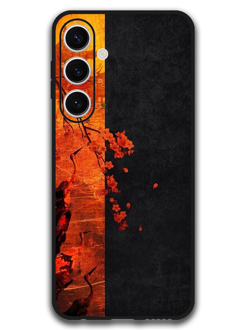 Theodor Protective Case Anti Scratch Shock Proof Bumper Cover For Samsung Galaxy S24 FE Flower Abstract 4 - Image 1