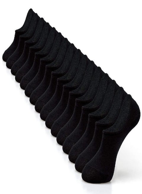 IDEGG No Show Socks Men Low Cut Ankle Short Socks for Men Casual Athletic Socks with Non Slip Grip (as1, numeric, numeric_8, numeric_11, regular, regular, Color B-8 Pairs Pure Black)