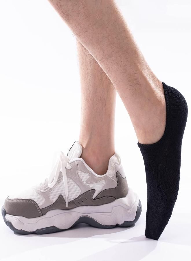 IDEGG No Show Socks Men Low Cut Ankle Short Socks for Men Casual Athletic Socks with Non Slip Grip (as1, numeric, numeric_8, numeric_11, regular, regular, Color B-8 Pairs Pure Black)