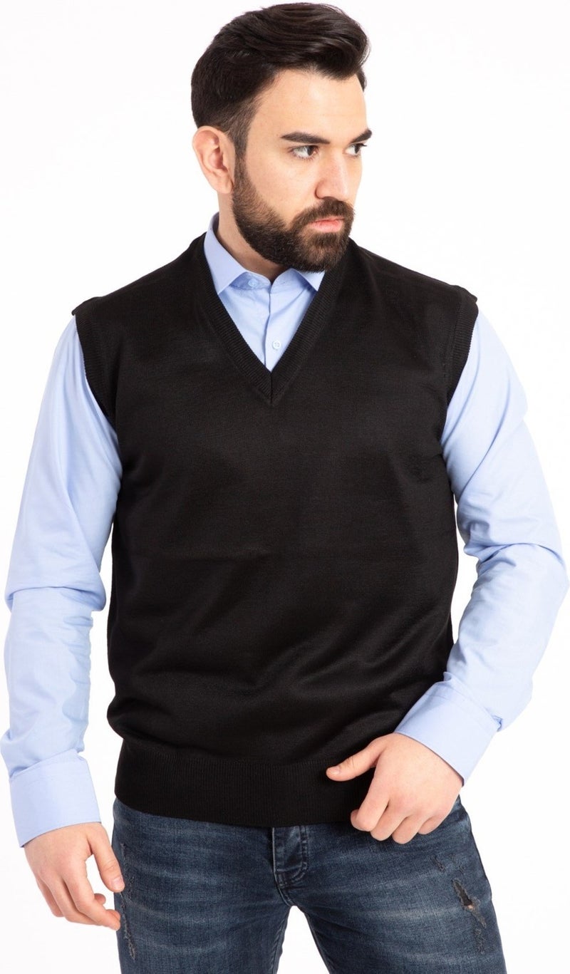 Mutlu City Men's Fine Wool Knitwear Knit Regular Pattern Dad Sweater 5120  - Image 1