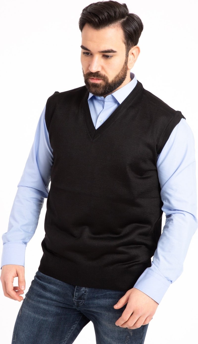 Mutlu City Men's Fine Wool Knitwear Knit Regular Pattern Dad Sweater 5120  - Image 2