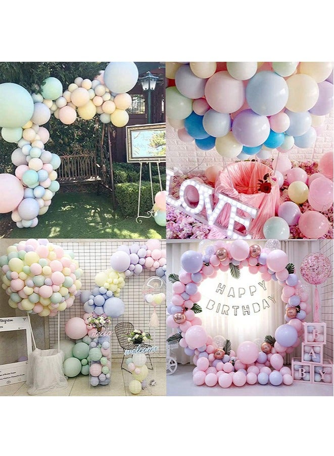 Muyixin 100 قطعة من بالونات عيد الميلاد الحلوة معكرونة حلوى اللاتكس مقاس 10 بوصة - Image 3