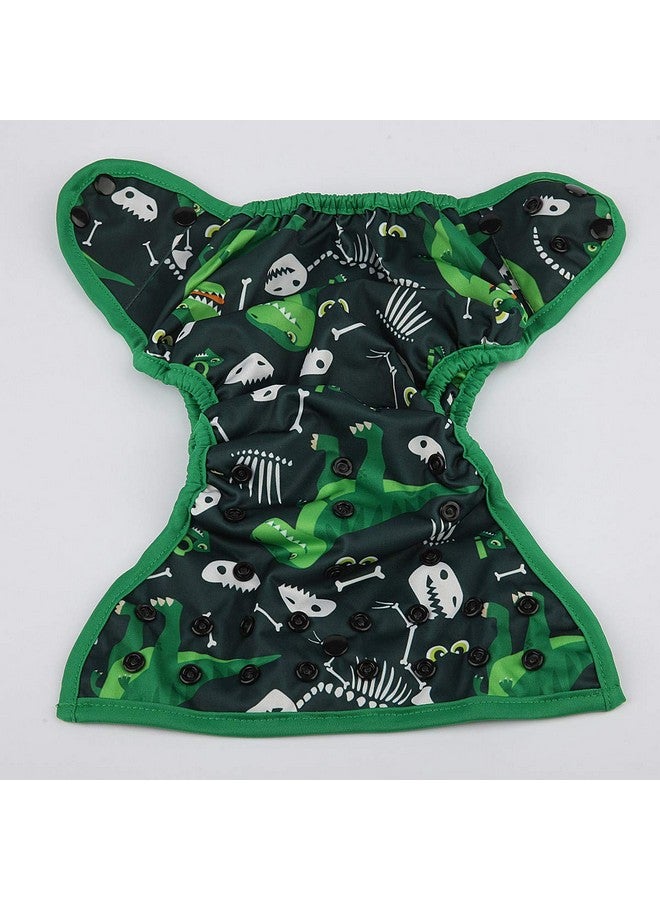Hibaby One Size Cloth Diaper Cover Snap with Double Gusset (Dinosaur) - Image 4