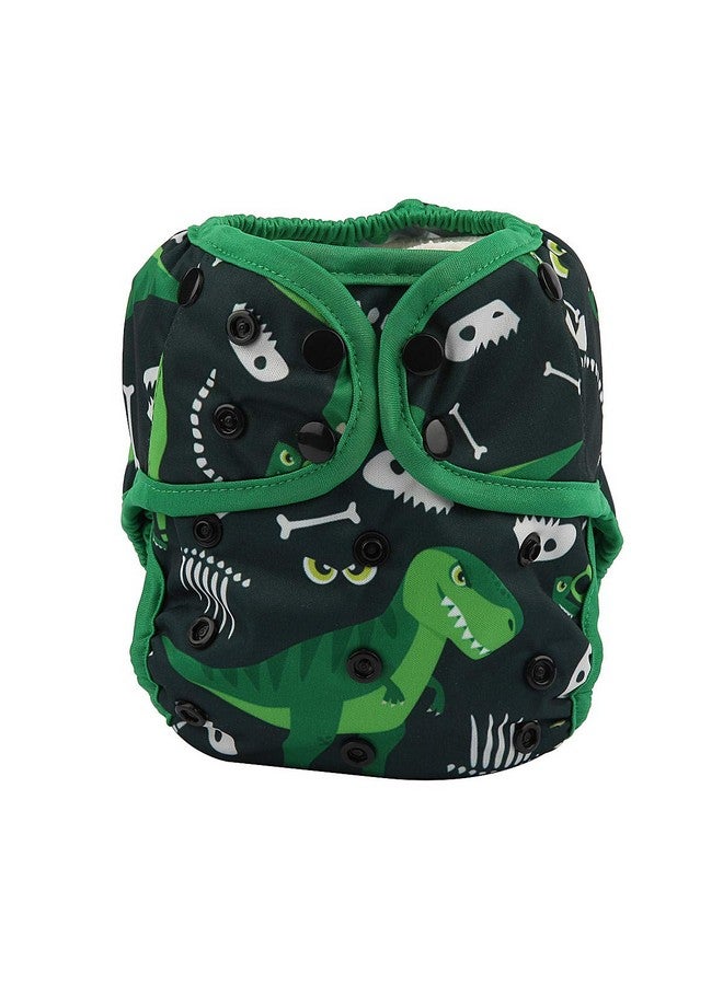 Hibaby One Size Cloth Diaper Cover Snap with Double Gusset (Dinosaur) - Image 1