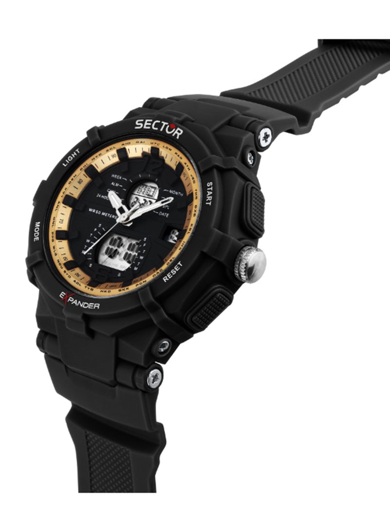 Sector EX-09 50MM DIGITAL BLACK DIAL BLACK ST - Image 5