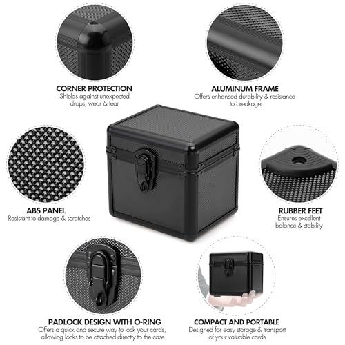 FunGuys Toploader Storage Box, Sports Card Storage Case, Top Loader Card Storage, Top Loader Storage Boxes, Trading Card Case Holds 70+ Card, One Touch Card Holder - Image 3