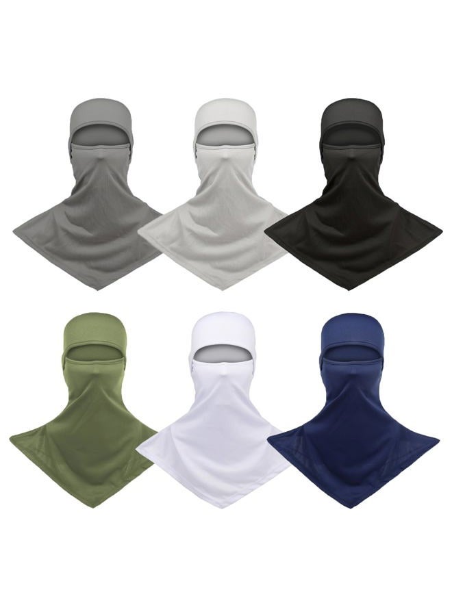 Cmonie 6 Packs Ski Mask Sun UV Protection Hood Breathable, Balaclava Face Mask for Men Women - Motorcycle Fish, 6pcs Color Mix3, One size - Image 1