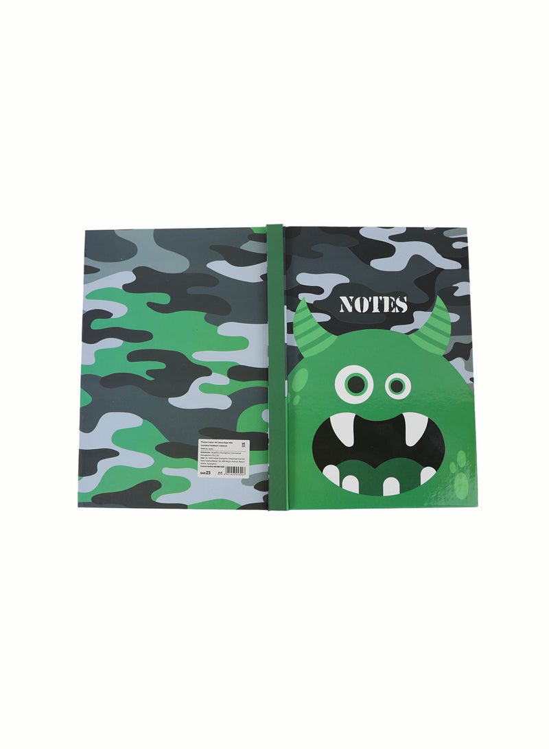 Midi A5 Camouflage Little Monsters Hardback Notebook - Image 5
