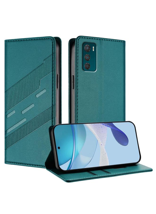 erorex Case For Motorola Moto G42 Embossed Multi-functional Wallet Retro Leather Phone Case - Image 1