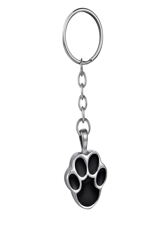 COCO Park Pet Paw/Dog Paw Stainless Steel Urn Pendant Keyring Ash Memorial Keepsake Cremation Jewelry Keychain - Image 1