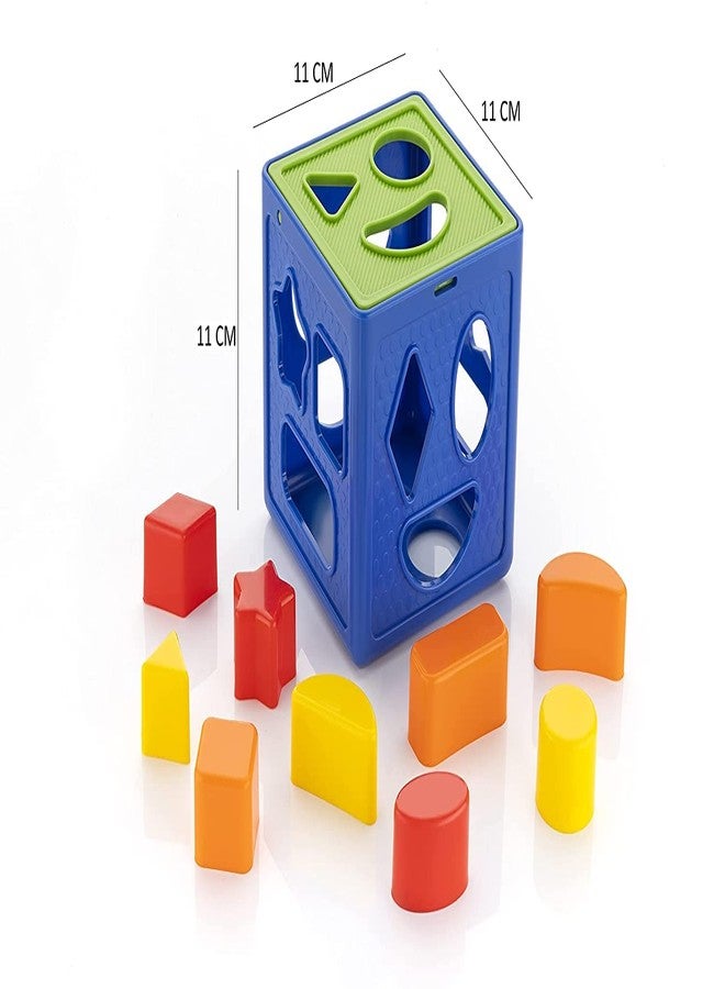 SELLMONK Plastic Baby and Toddler Shape Sorting Cube with Shape and Different Color Toys for 1 Year Old - Multicolor - Image 3