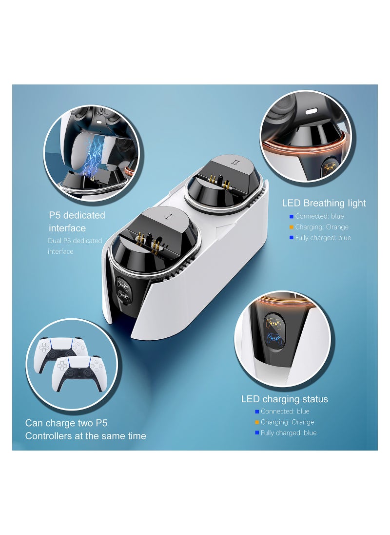 Samu - Fast Charging Dock Station for Sony PlayStation 5 Wireless Controller Gamepads，PS5 Controller Charger - Image 1