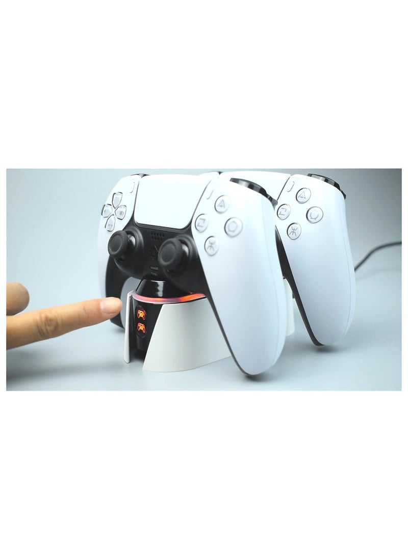Samu - Fast Charging Dock Station for Sony PlayStation 5 Wireless Controller Gamepads，PS5 Controller Charger - Image 1