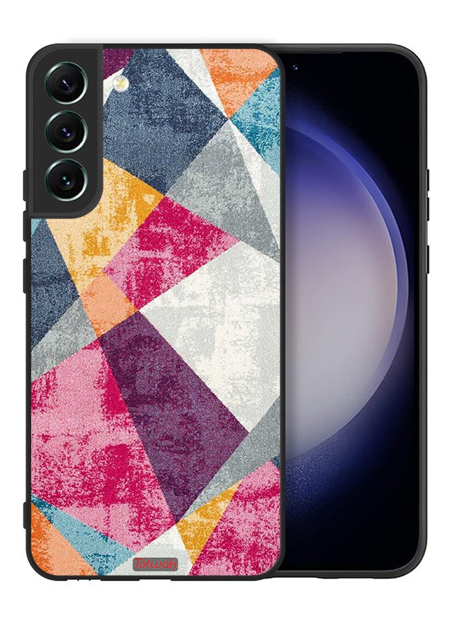 Tolwak Samsung Galaxy S22 5G Protective Case Cover Paint Pattern - Image 2