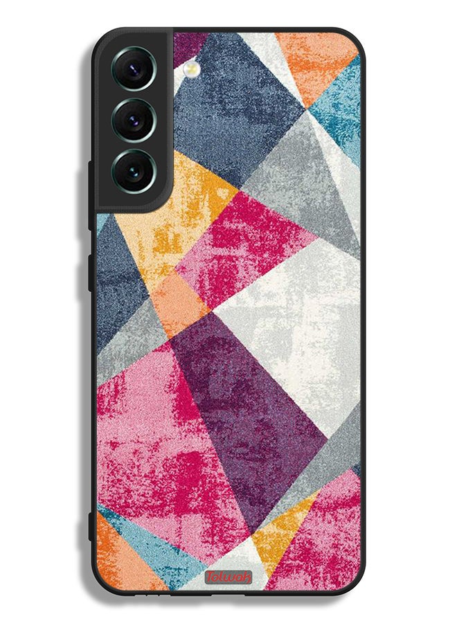 Tolwak Samsung Galaxy S22 5G Protective Case Cover Paint Pattern - Image 3