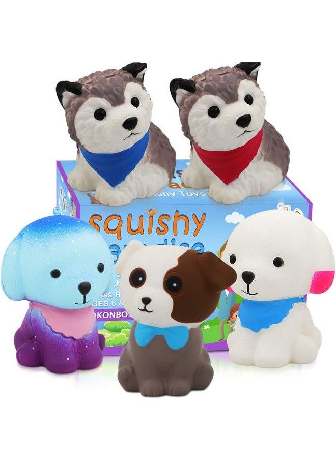 POKONBOY Jumbo Squishy Toy Squishies Dog Pokonboy 5 Pack Kawaii Cream Scented Squishies Party Supplies Toys Stress Reliever Toys For Boys And Girls  - Image 1