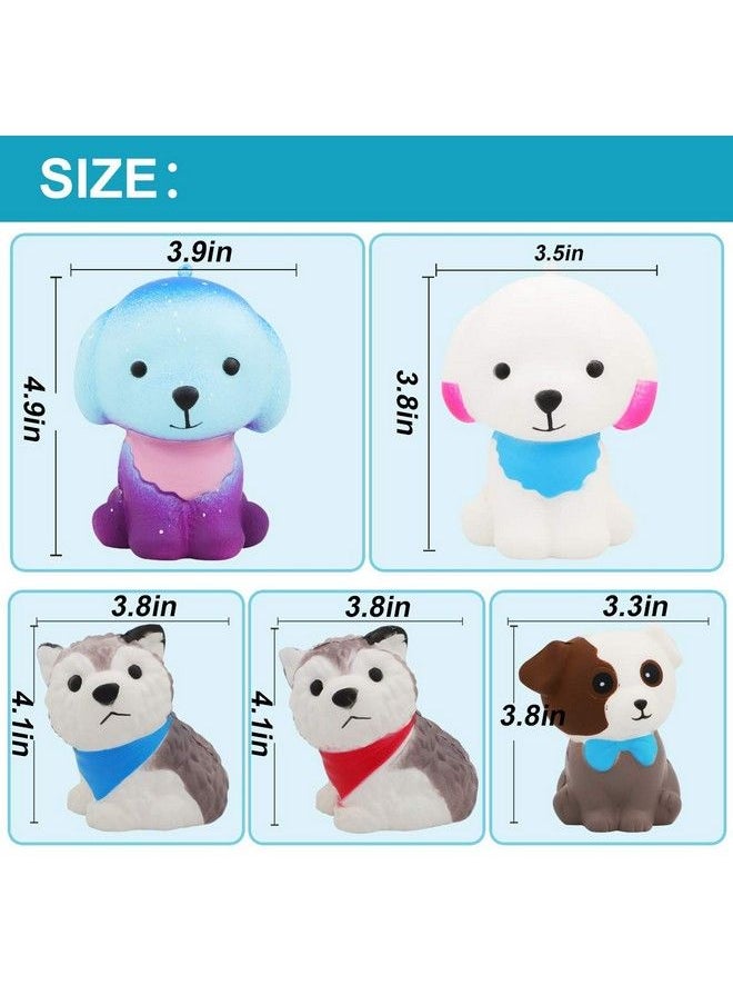 POKONBOY Jumbo Squishy Toy Squishies Dog Pokonboy 5 Pack Kawaii Cream Scented Squishies Party Supplies Toys Stress Reliever Toys For Boys And Girls  - Image 4