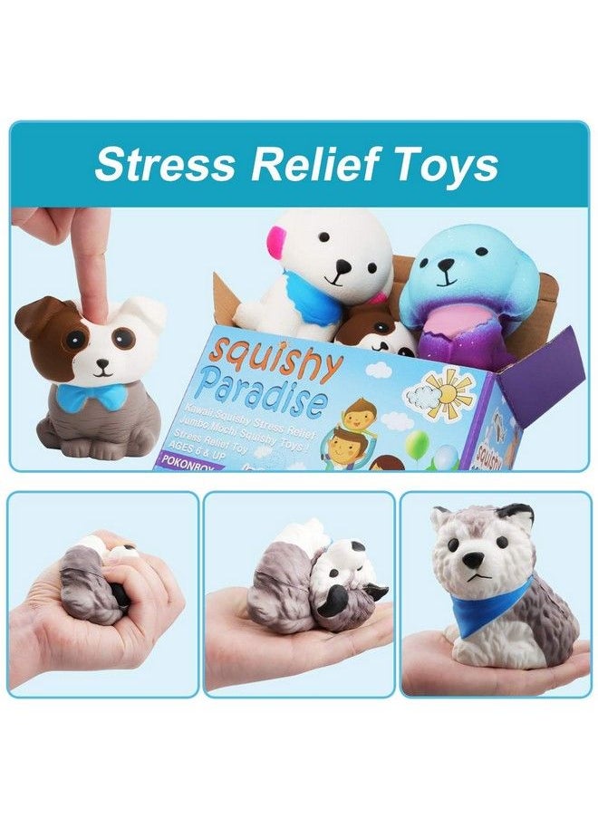 POKONBOY Jumbo Squishy Toy Squishies Dog Pokonboy 5 Pack Kawaii Cream Scented Squishies Party Supplies Toys Stress Reliever Toys For Boys And Girls  - Image 3