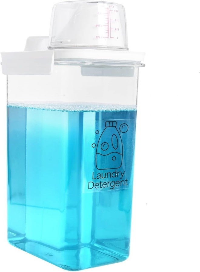 SHIELD PLUS Laundry Detergent Dispenser for Laundry Room,70oz Fabric Softener Dispenser,Liquid Laundry Detergent Container,Laundry Detergent Organizer for Laundry Room Organization (1 Pcs), White - Image 1