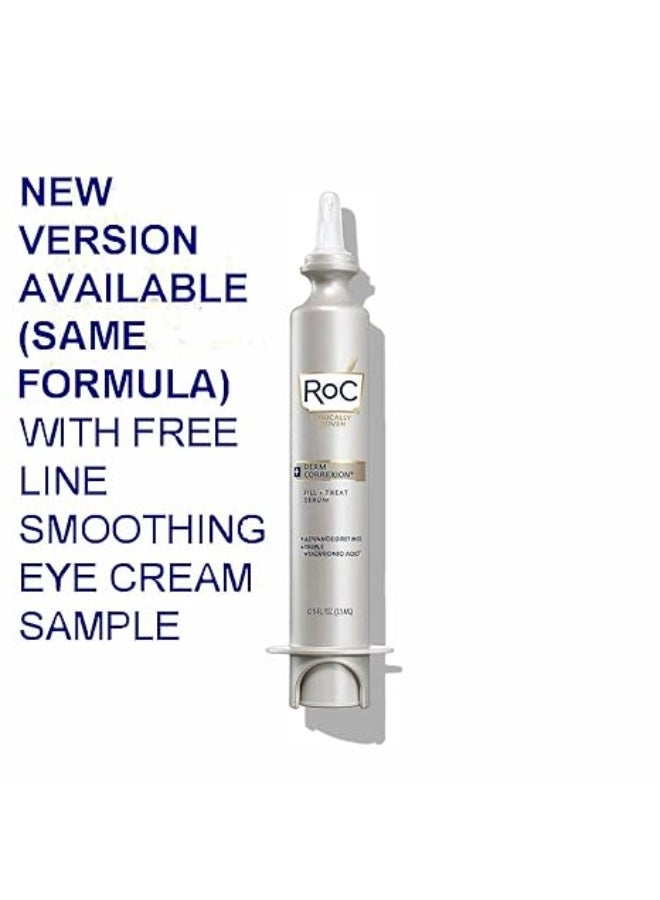 RoC Derm Correxion Fill + Treat Advanced Retinol Serum with Hyaluronic Acid for Forehead Wrinkles, Crow's Feet, Eleven Wrinkles, and Laugh Lines, Stocking Stuffer, 15ml - Image 2