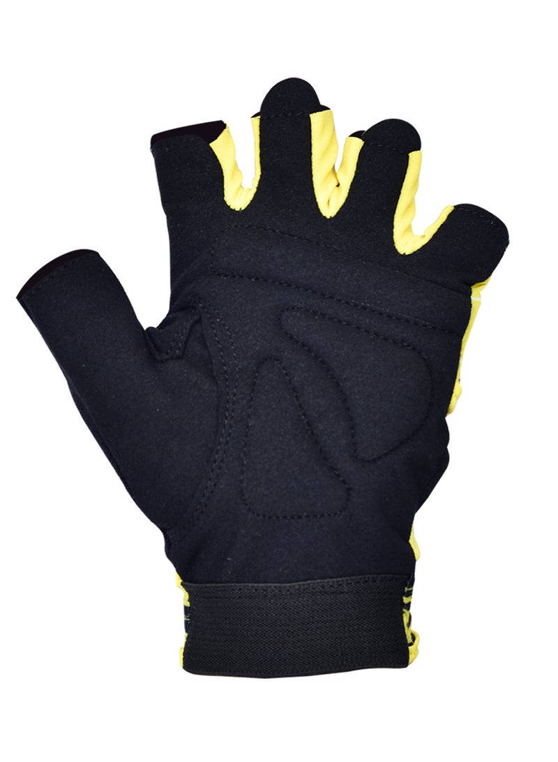 Spall Half Finger Ladies Gym Weight Lifting Gloves Full Protection Workout Gloves For Gym Bike Training Fitness Dumbell Pulls Up Cycling Exercise Breathable Super Lightweight - Image 3