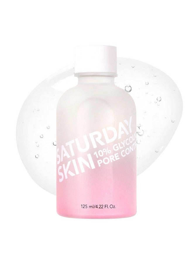 Saturday Skin Pore Clarifying Toner 10% Glycolic Acid&AHA Deep Cleansing Astringent Facial Toner,Hypoallergenic Skin-Purifying Face Toner to Cleanse, Recondition and Purify Skin, Non-Comedogenic