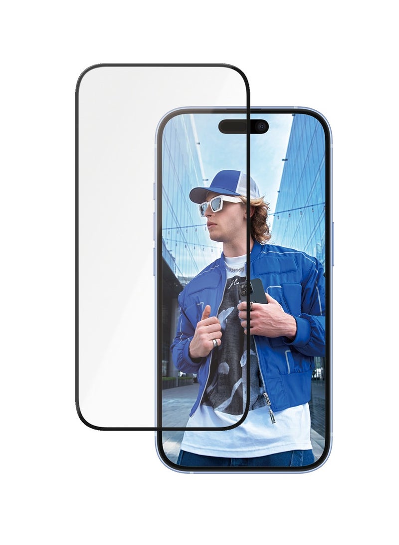 PanzerGlass حماية شاشة سيراميك PanzerGlass® لجهاز Apple iPhone 16، EasyAligner، زجاج سيراميك ياباني بقوة 5X، مقاومة عالية للخدوش، مقاومة للصدمات - Image 2