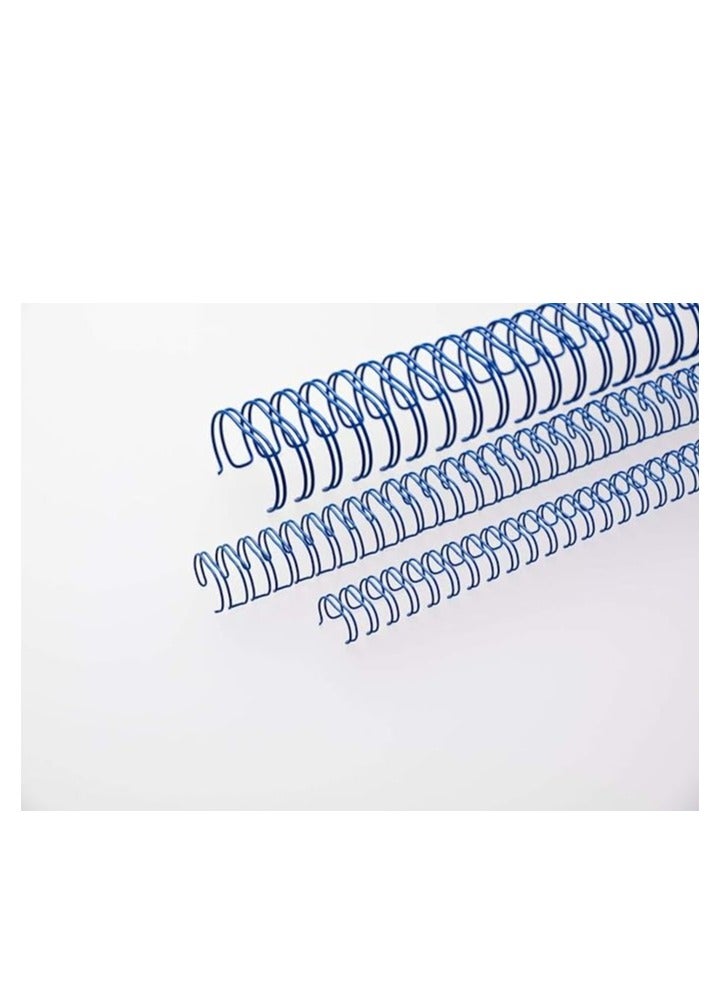 RENZ 100-Pieces Binding Wire A4 3:1 12.7mm 1/2" Blue - Image 1