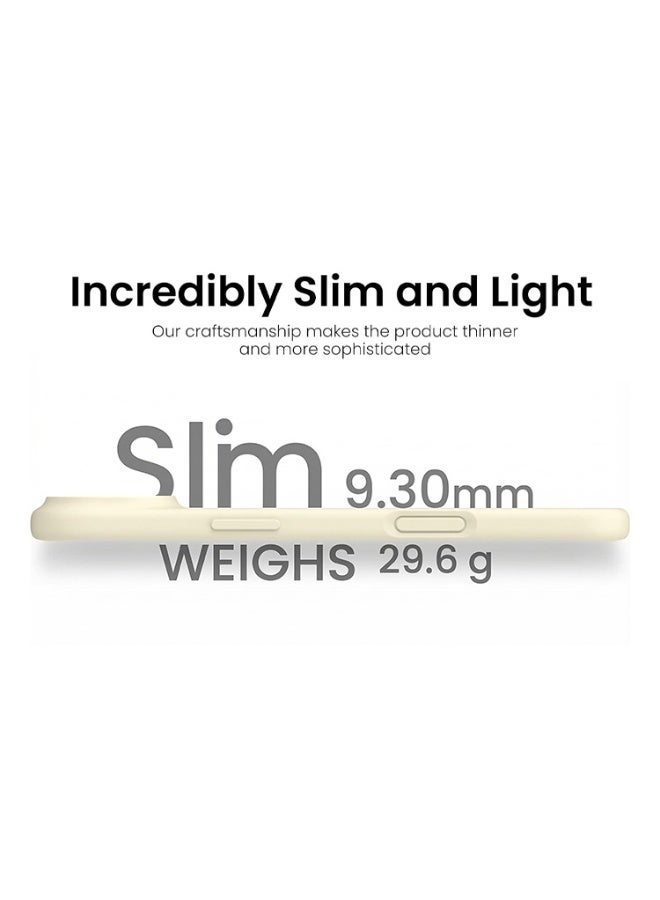 موبكوس جراب Mobcos iPhone 17 Air Cream Elite Ring المصنوع من السيليكون الفاخر والمزود بخاصية الشحن اللاسلكي المغناطيسي | ملمس ناعم كالحرير | حماية مقاومة للصدمات بمعايير عسكرية | توافق مغناطيسي قوي | غطاء فاخر رفيع - Image 5