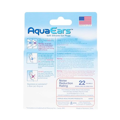 Aqua Ears AquaEars Soft Silicone Earplugs (6 Pair) - Image 2