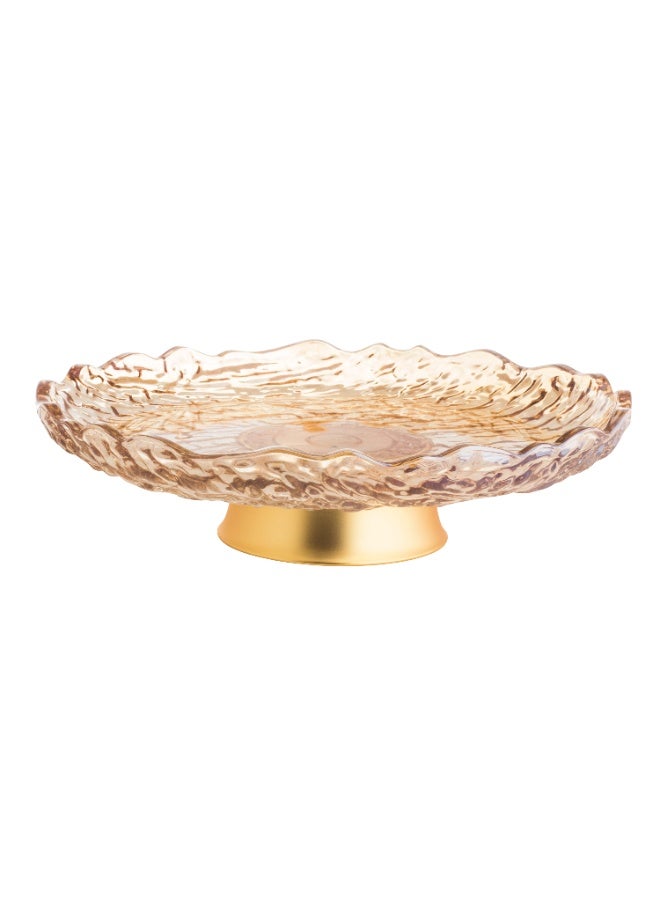 Host Luxury Glass Serving Platter With Base 45 cm - Image 3