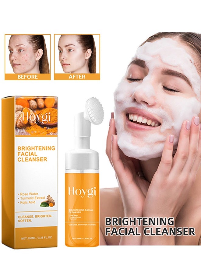 Hoygi - Brightening Facial Cleanser - Turmeric Cleanser Deep cleans facial skin, fades acne marks, moisturizes, whitens and beautifies skin 100ML - Image 1