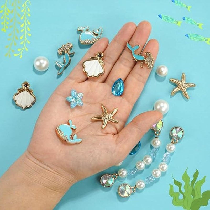 HZYH Ocean Theme Shoe Charms Set - Seashell & Starfish Decorations for Crocs, Sandals &  Flip-Flops - Image 3