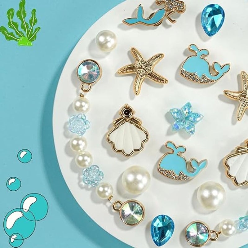 HZYH Ocean Theme Shoe Charms Set - Seashell & Starfish Decorations for Crocs, Sandals &  Flip-Flops - Image 4