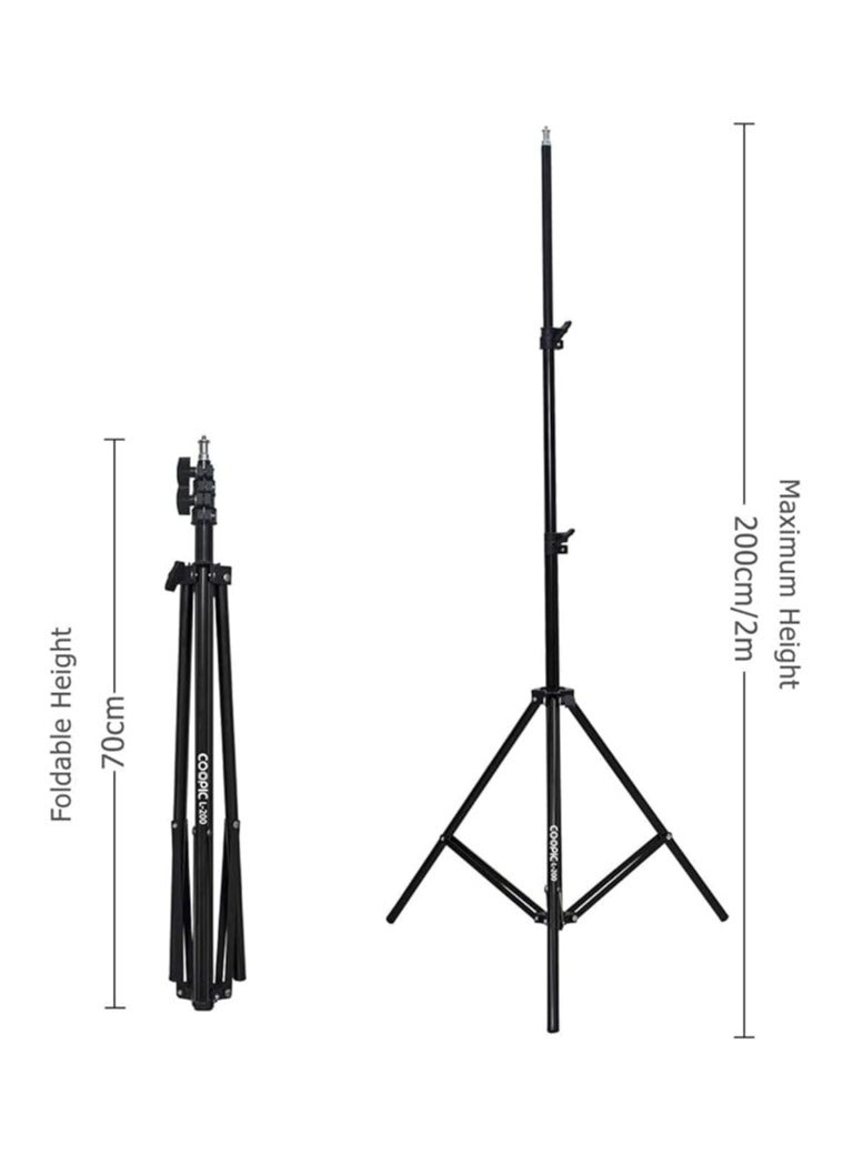 كوبيك COOPIC  L200 200cm Aluminum Alloy Photography Photo Studio Light Stands - Image 2