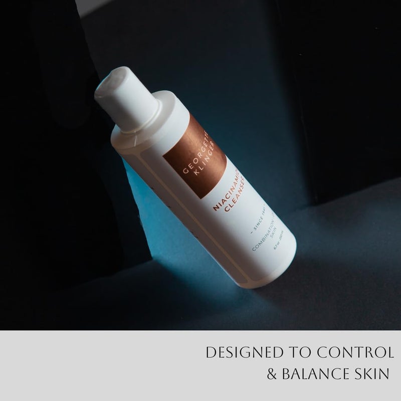 GEORGETTE KLINGER Niacinamide Cleanser â€“ Daily Face Wash for Pores, Breakouts, Acne, Redness, Brightens, Oil Control with Salicylic Acid. Ideal for Normal, Combination, and Oily Skin â€“ 6.7 oz by Georgette Klinger - Image 2