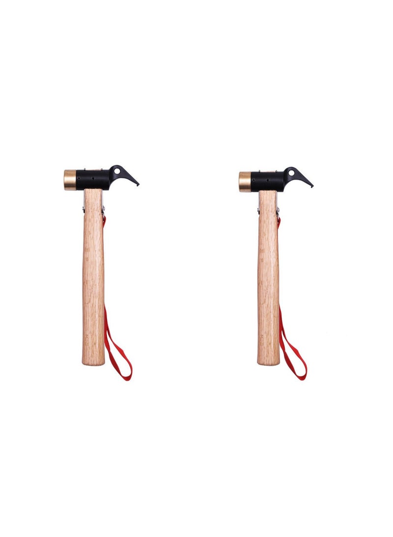 2 قطعة من المطرقة متعددة الوظائف وأداة إزالة أوتاد الخيمة - Image 1