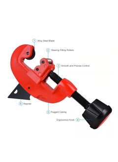 Y&D Pipe Cutter Tool, Professional - Includes 2 Spare Blades, Quick and Clean Cuts, 1/8 to 1-1/4 Adjustable Mini for Copper, Aluminum, Thin Stainless Steel Pipes  - Image 5