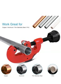 Y&D Pipe Cutter Tool, Professional - Includes 2 Spare Blades, Quick and Clean Cuts, 1/8 to 1-1/4 Adjustable Mini for Copper, Aluminum, Thin Stainless Steel Pipes  - Image 2